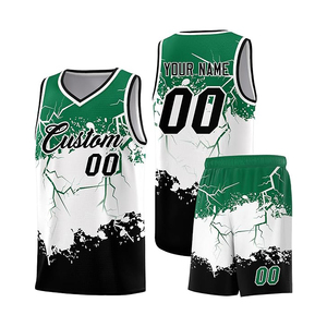 V Neck Basketball Jersey Unisex Open Collar Custom Breathable Mesh Top <b>Only</b> - Product Image 3