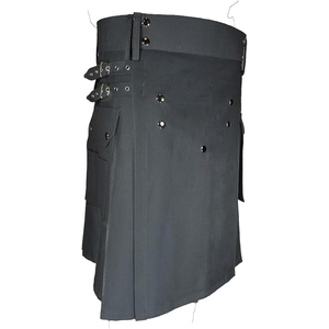 Adjustable <b>Snap</b> <b>Fastening</b> New 2026 Model Rugged Cotton Jeans Fabric Utility Kilt Men Featuring Heavy Stitch Work And - Product Image 2