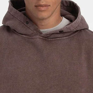 Sweat à capuche épais pour homme, effet délavé, 100 % coton, respirant, idéal pour l'hiver, avec services OEM et logo personnalisé – Meilleures ventes - Product Image 5