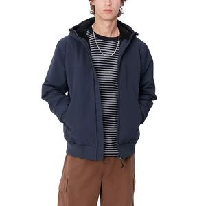 Veste en nylon légère et décontractée de grande taille pour hommes, coupe-vent à capuche en fourrure imperméable et respirant, avec fermeture à glissière - Product Image 5