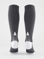 2 paires de chaussettes de compression respirantes en tricot pour hommes et femmes, chaussettes mi-mollet pour la course, le cyclisme, le sport, les voyages en avion, le soutien maternel