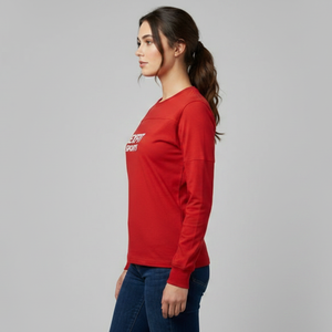 Camisetas de Manga Larga de Algodón Liso Casual de Verano para Mujer, Camisetas Deportivas Transpirables de Moda con Cuello Redondo Personalizadas - Product Image 3