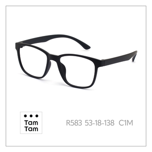 ทัมทัม R583 กรอบแว่นตาทรงสี่เหลี่ยมเต็มขอบ 53-18-138 C12 สำหรับผู้ใหญ่ทุกเพศสีทึบน้ำหนักเบาแก้ไขการมองเห็น - Product Image 3
