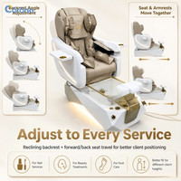 Fauteuil de pédicure professionnel pour salon de beauté, avec fonction spa pour les pieds et brumisation
