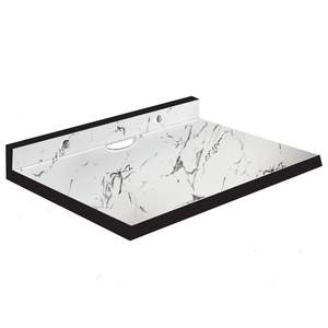 Support de montage pour boîtier en bois d'ingénierie |   Support mural pour décodeur, étagère murale pour la maison, pour fixer des enceintes, un routeur Wi-Fi (blanc) - Product Image 3