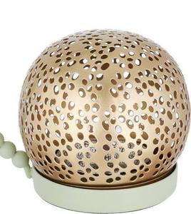 Wholesale Luxury Gold Metal Mabkhara Sage Green Beaded Handle Design Bulk Saudi Arabian <b>Bakhoor</b> Burner Majlis <b>Oud</b> Dakhoon Holder - Product Image 2