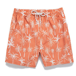 กางเกงขาสั้นตาข่ายนุ่มลายปาล์มคุณภาพระดับพรีเมียม Streetwear การออกแบบการพิมพ์ระเหิดพร้อมกางเกงขาสั้น Drawstring ชุดลําลองสําหรับผู้ชาย - Product Image 6