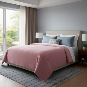 Juego de Sábanas de Hotel de 400 Hilos, Tamaño King, Color Liso Mediano - Product Image 1