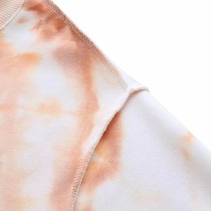 Écharpe tissée pour femme, teinte par immersion, tons pastel doux, légère, accessoire de mode, ourlet à volants, style automne - Product Image 3