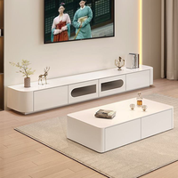 Meubles de salon, meuble TV mural moderne, armoires nordiques simples, designs ronds simples pour meubles de maison