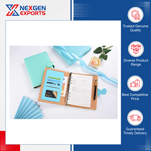 Cuaderno de Tapa Dura de PU de Calidad Superior, Venta Global, con 6 Anillas y Cierre Magnético, para Uso Escolar y de Oficina - Product Image 3