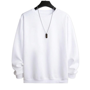 Classic Plain Round Neck Cotton <b>Fleece</b> Pullover <b>Sweatshirts</b> Custom Printing Wholesale Unisex Loose Fit <b>Sweatshirts</b> - Product Image 4