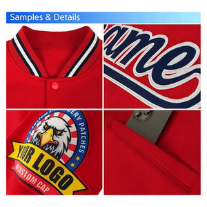 Custom Varsity <b>Jacket</b> Lightweight Letterman Bomber Baseball Coat Personalized Stitched Text Logo Premium Embroidered Design - Product Image 5
