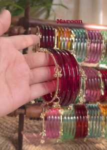 Bracelets en verre tendance/Chudiyan pour femmes et filles, taille et modèle personnalisables/Bracelet en résine style ange, artisanat en résine - Product Image 5