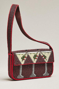 White Beaded Embroidery Shoulder Bag <b>Cute</b> Garden Insect Pattern Caterpillar Butterfly Snail <b>Purse</b> Women Summer - Product Image 6