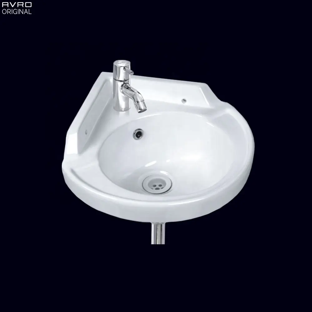 New Design Ceramic Corner Wash Basin Wholesale Price Sink Manufacturer 400X400X170mm