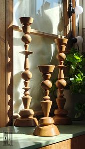 Elegant Wooden <b>Candle</b> Stand for Wedding & Party Decoration Premium Handmade Wooden <b>Candle</b> Holder Wholesale Supplier - Product Image 5