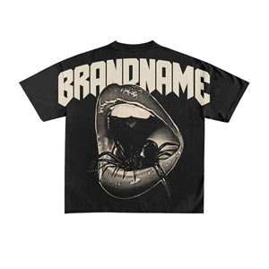 Nueva Camiseta de Moda Personalizada, Estilo Casual Urbano, Vintage, Impresión Personalizada en Toda la Superficie, Camiseta de Algodón - Product Image 4