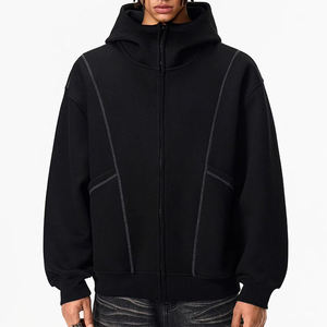 Sudadera con Capucha y Cremallera Oversize para Mujer Squf Sports, Gris Sólido, Tejido de Algodón Transpirable, Diseño con Bolsillo Frontal con Logotipo, Invierno - Product Image 6
