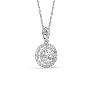 Pendentif en diamant de laboratoire 1,58 carat de style unique, coupe ovale brillante légère, or 14 carats, bijoux de fiançailles, glamour pour le quotidien - Product Image 3