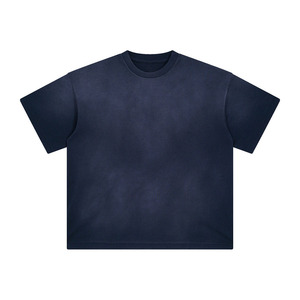 เสื้อยืดโอเวอร์ไซส์ทรงหลวมสำหรับผู้ชาย ผ้าคอตตอนพรีเมียม สไตล์สตรีทแวร์ แขนสั้น ดีไซน์ย้อนยุค - Product Image 4