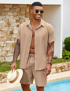 Ensemble 2 pièces d'été pour homme, débardeur et short, délavé à l'acide, respirant, écologique, personnalisable, marque privée, fabrication OEM - Product Image 1
