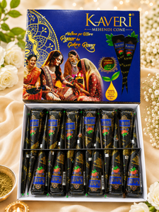 Kaveri Natural Organic Luxury Body Paint Mehndi Cone Deep Dark Stain Bridal Henna OEM ODM Wholesale Manufacturer India - Product Image 2