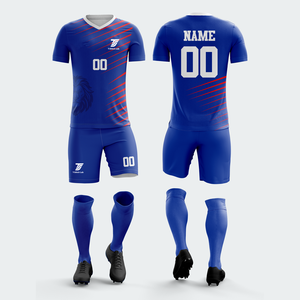 Uniforme de Fútbol para Hombre, Conjunto de Camiseta y Pantalones Cortos Sublimados en Naranja y Negro, Transpirable, para Todas las Temporadas, Corte Atlético - Product Image 6