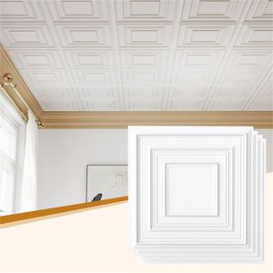Confezione da 12 Pannelli per Controsoffitto in PVC 60x60 cm, Impermeabili, con Texture 3D, Design Cinese per Casa e Ufficio - Product Image 2