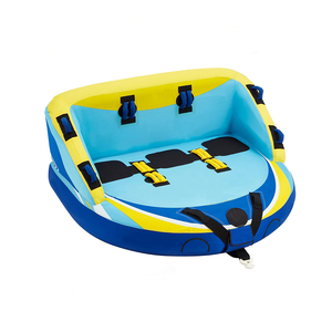 Bouée gonflable tractable 2026 Orange Rouge Jaune en PVC pour 1 à 3 personnes, jouet aquatique pour bateaux, parcs aquatiques, rivières, mers et plages - Product Image 2