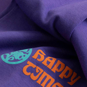 Conjunto de Dos Piezas Casual de Verano para Hombre, Color Morado, Tejido 100% Algodón, Transpirable, con Logotipo Estampado en la Parte Delantera - Product Image 6