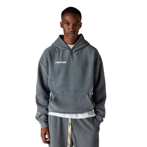 Conjunto de Sudadera con Capucha y Pantalones Rectos para Hombre, Estilo Casual, Dos Piezas, Personalizable OEM ODM - Product Image 3