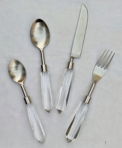 American Style Flatware <b>set</b> of 5 pcs Eco-Friendly Durable 18/<b>8</b> Stainless Steel Mirror Polish Wood Handle <b>Dinnerware</b> <b>Set</b> - Product Image 4