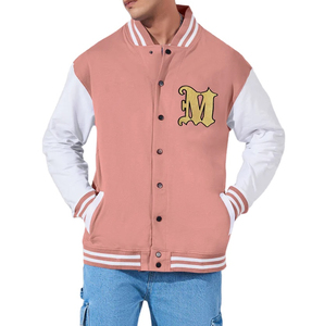 Blousons de baseball d'hiver personnalisés avec logo pour hommes – Style universitaire brodé, tendance, patchwork vintage - Product Image 3