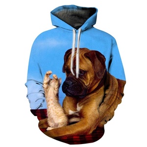 <b>Animated</b> Sublimated Camouflage 100% Cotton Pet Dog Hoodie 3D High Quality Unisex Winter Outdoor Sports Pullover Latest Designs - Product Image 1