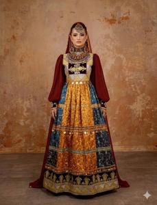 Vestido afgano Kuchi bordado a mano, muy vendido, para mujeres, para bodas y fiestas, estilo afgano, último diseño disponible para la venta. - Product Image 2