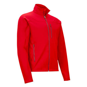 Veste en polaire rouge pour homme, col montant, fermeture éclair, décontractée, pour l'automne, respirante, tricotée, coupe ajustée - Product Image 3