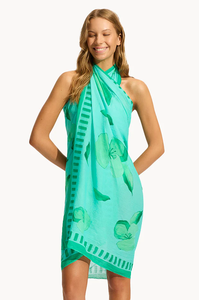 Pareo Hawaiano Personalizado, Sarong Floral de Chifón Polinesio, Ligero, para Playa, Fabricante de Telas al por Mayor OEM - Product Image 5
