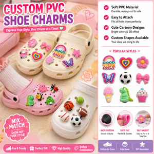Breloques amusantes pour chaussures <span class=keywords><strong>Crocs</strong></span>, décorations en caoutchouc PVC, Jibbitz mignons animaux et aliments pour chaussures d'enfants - Product Image 2