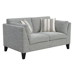 Wallace & Bay Doyle Gray Loveseat elegante divano da soggiorno - Product Image 1