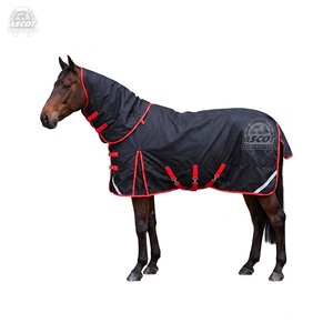 Ventes en gros de couvertures d'hiver équestres, 600 Dn Ripstop Polyester, légères, chaudes, logo personnalisé, tissu - Product Image 2