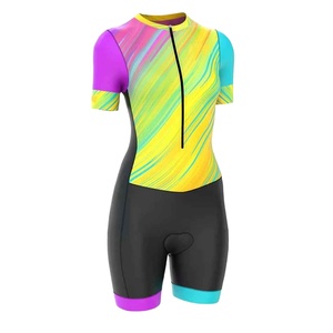 Wholesale Swift Dry Custom Sublimation Printing Triathlon Suit Women Short Triathlon Clothing <b>Cycling</b> Sets For Women - Product Image 3