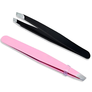Pinzas para Cejas de Acero Inoxidable de Alta Calidad Personalizadas al por Mayor, Pinzas para Cejas Puntiagudas y Inclinadas Reutilizables y Cómodas - Product Image 3