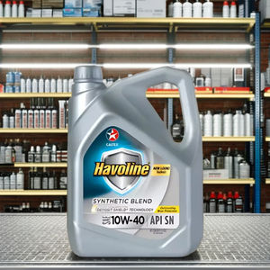 Caltex Havoline Mezcla sintética SAE 10W-40 Aceite de motor de alto rendimiento 4L para automóviles Operación suave SN Certificado 14KG Plástico" - Product Image 1