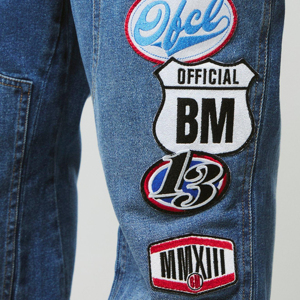 Custom Logo Men Baggy <b>Jeans</b> Oversized Denim Pants Best Quality Streetwear ODM Supplier - Product Image 5