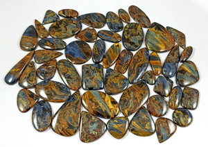 Vente en gros de pierres précieuses naturelles en vrac, faites à la main, de formes variées, en Pietersite, Cabochon, Quartz et Agate, pour la fabrication de bijoux en argent - Product Image 6