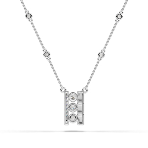 จี้เพชรธรรมชาติสุดหรูพร้อมสร้อยคอทอง 10K 14K 18K แพลตตินั่ม เงิน สำหรับผู้หญิง เครื่องประดับชั้นดี ดีไซน์หรูหราพรีเมียม - Product Image 2