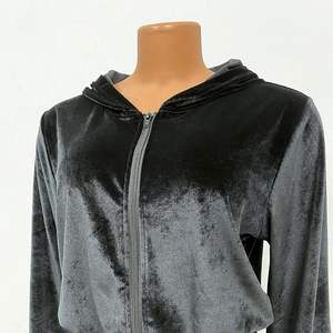 2025 femmes velours à capuche combinaison à manches longues fermeture éclair velours une pièce pyjama motif ample XS salon porter barboteuse pantalons longs - Product Image 3