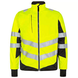 Orange Colored Reflective Softshell <b>Waterproof</b> Safety Jackets Hi Visibility Traffic Security Construction <b>Work</b> wear Jackets - Product Image 5