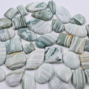 Calcedonia Natural Saturnina para Joyería, Cabujones al por Mayor, Corte Oval/Pera/Cojín, Formas Mixtas, Suministro a Granel, Efecto de Color - Product Image 1